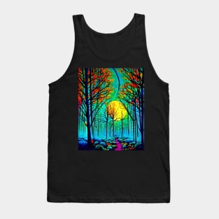 Beautiful Forest Moonlight Tank Top